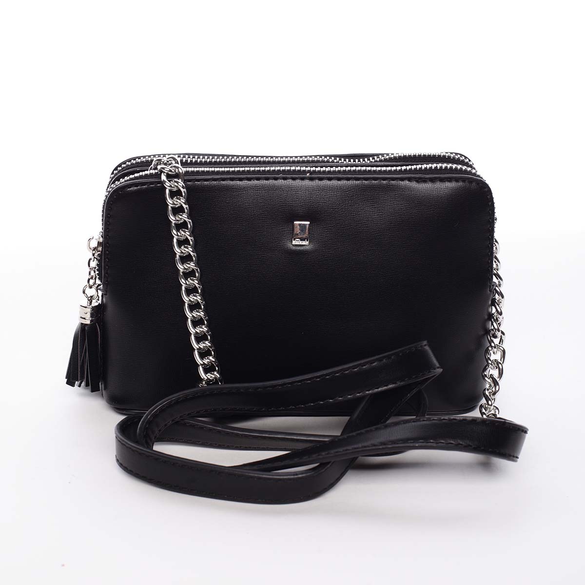 Malá elegantní a moderní crossbody kabelka černá - David Jones Melany