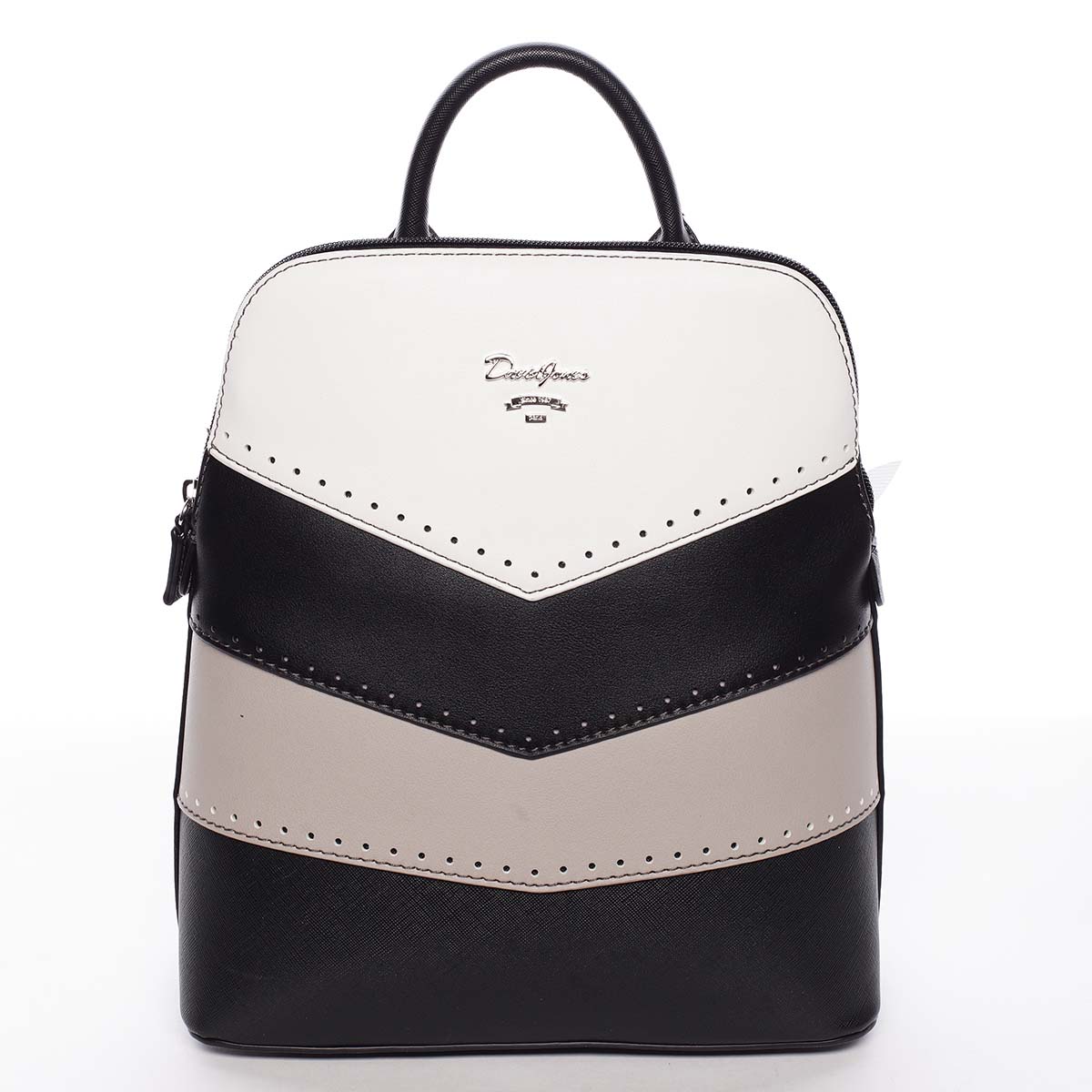 Originální a moderní městský černý batoh - David Jones JeanPaul