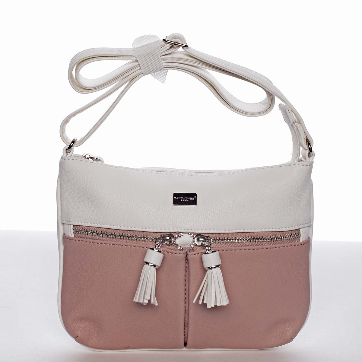 Stylová dámská crossbody kabelka starorůžová - David Jones Valeria