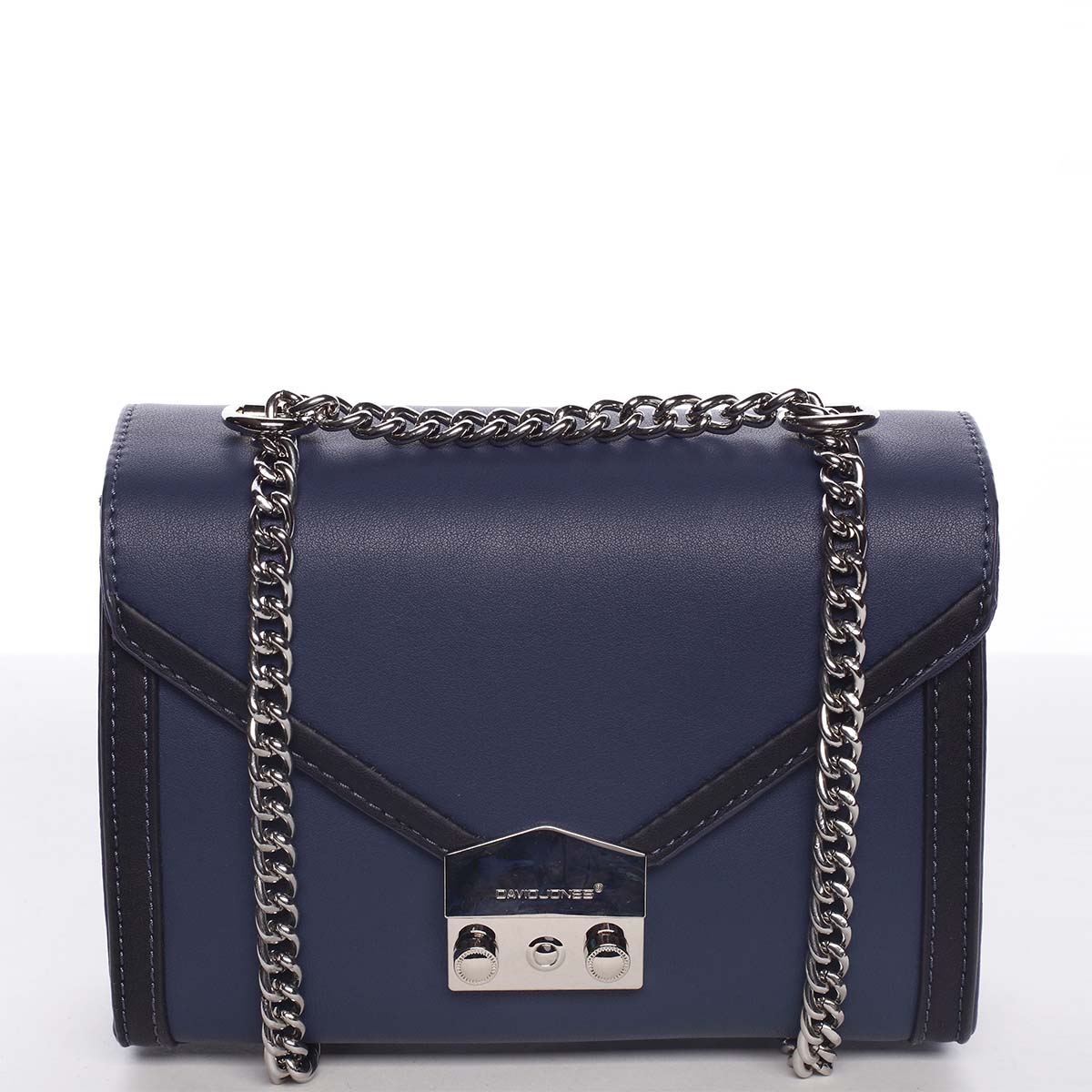 Malá dámská elegantní crossbody kabelka tmavě modrá - David Jones Arianna