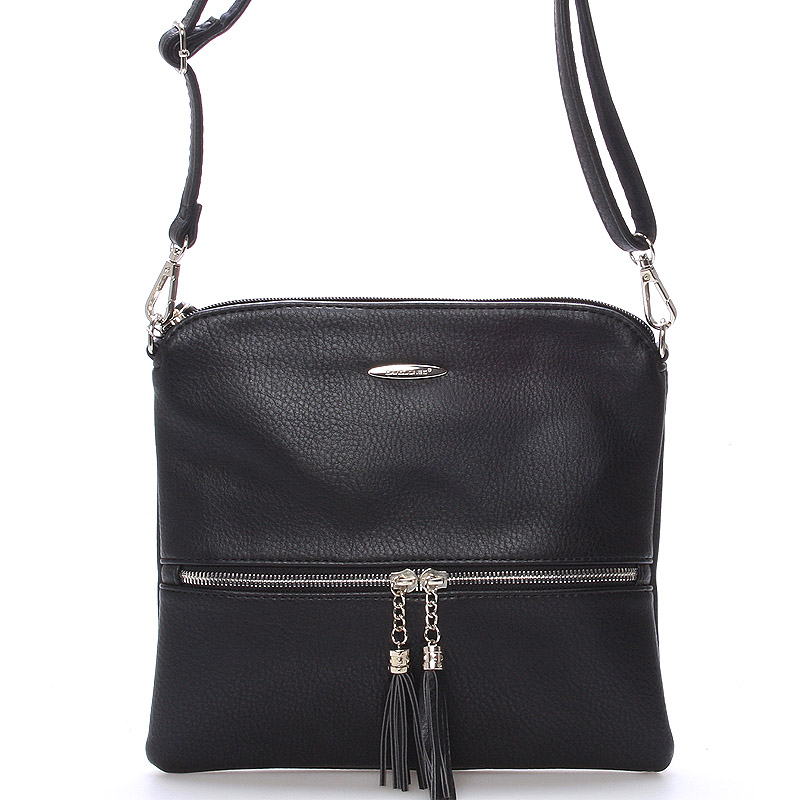 Originální dámská crossbody kabelka černá - David Jones Sanna