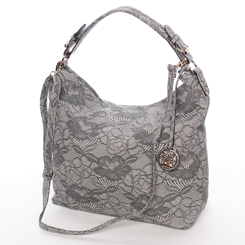 Originální dámská kabelka přes rameno šedá - Dudlin Minnie