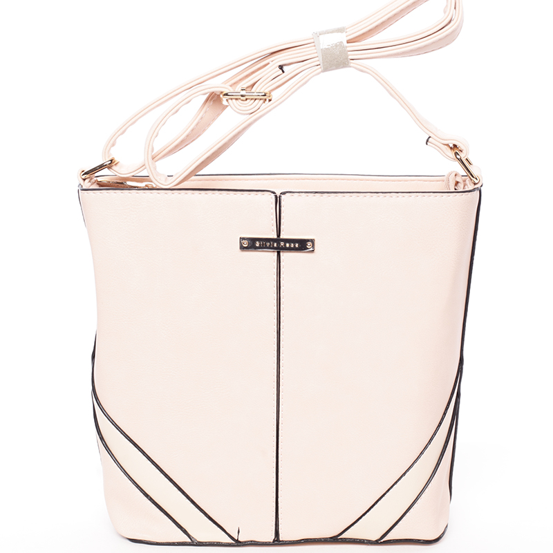 Trendy crossbody kabelka růžová - Silvia Rosa Claribel