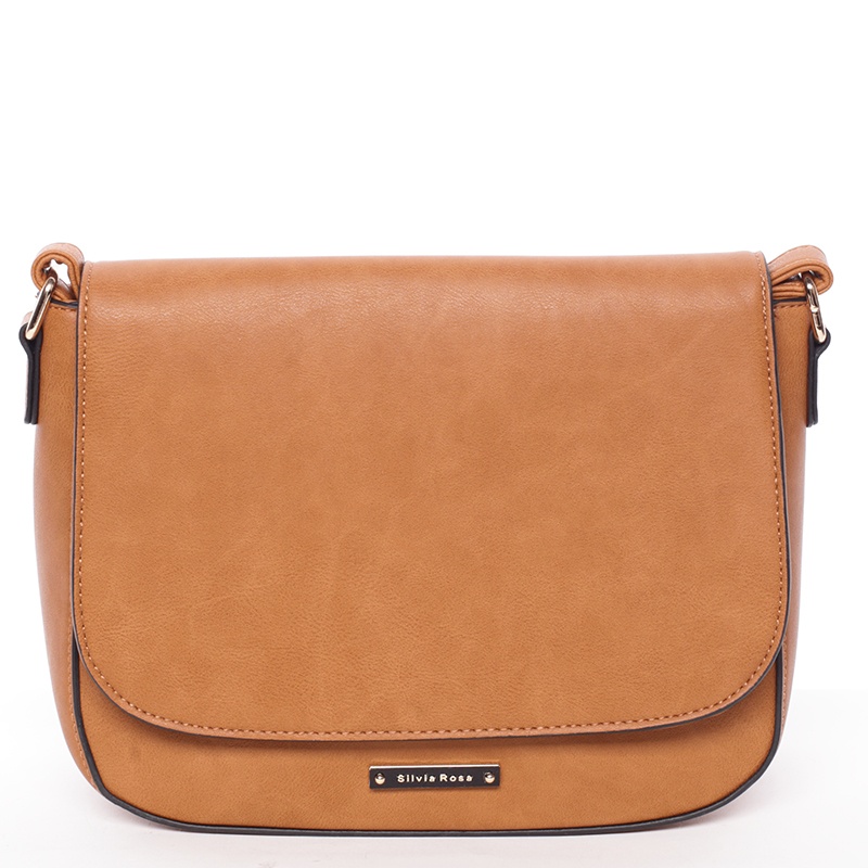 Elegantní crossbody kabelka hnědá - Silvia Rosa Valere