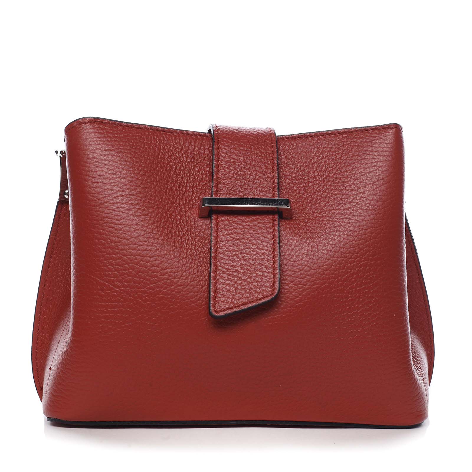 Dámská kožená crossbody kabelka červená - ItalY Euren