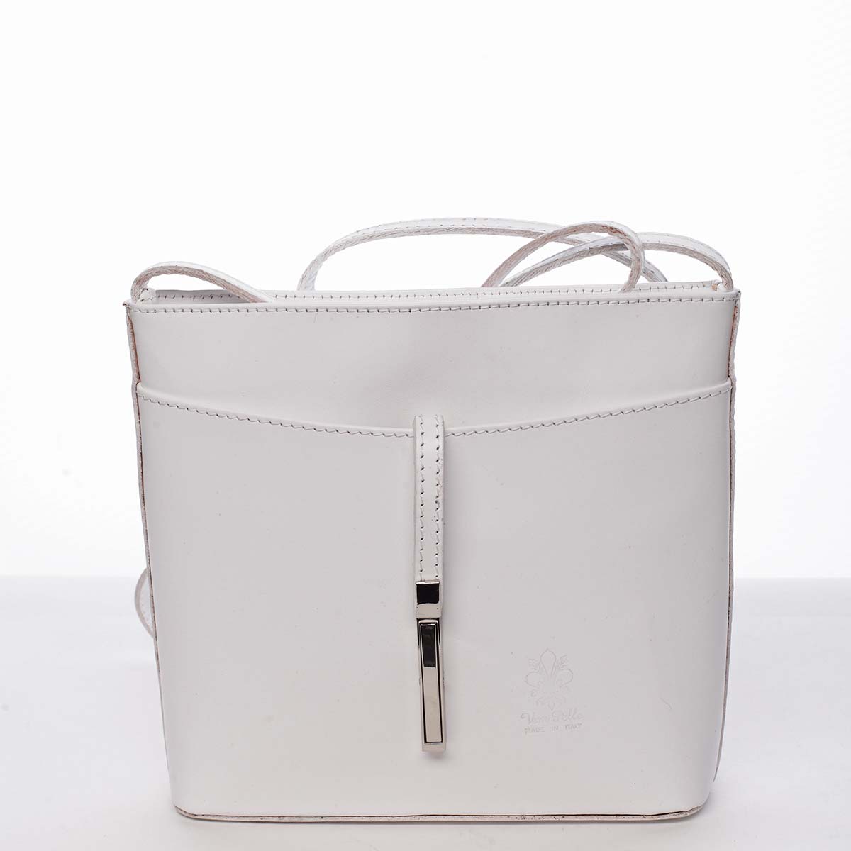 Dámská kožená crossbody kabelka bílá - ItalY Aneta