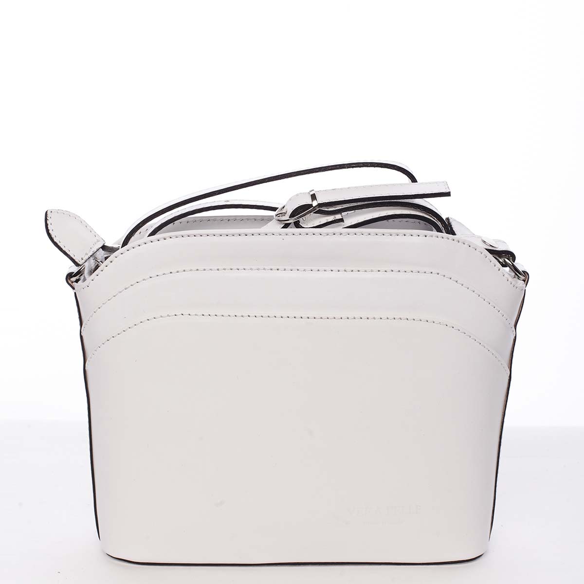 Dámská kožená crossbody kabelka bílá - ItalY Heidi