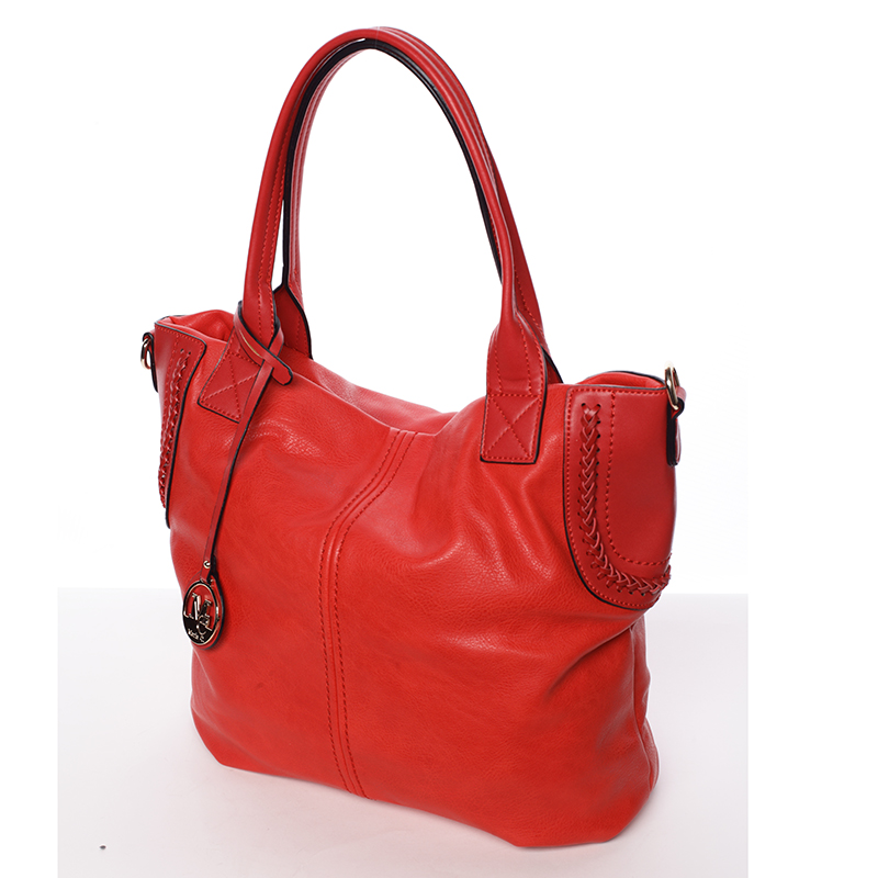 Módní dámská kabelka přes rameno červená - MARIA C Calantha