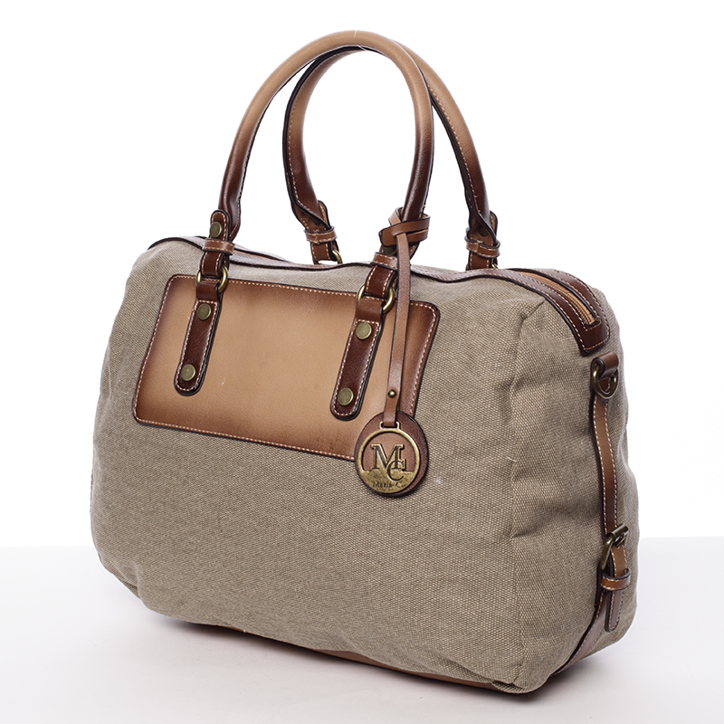 Originální dámská kabelka do ruky taupe - MARIA C Fayette