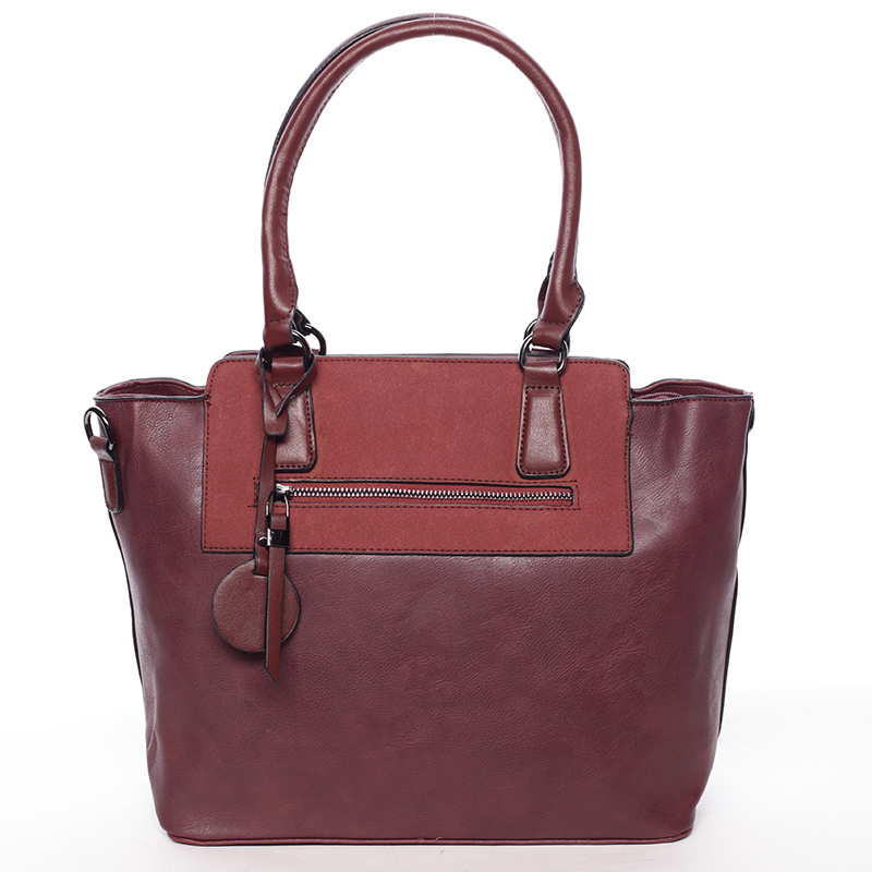 Elegantní dámská kabelka přes rameno vínová - MARIA C Eleana