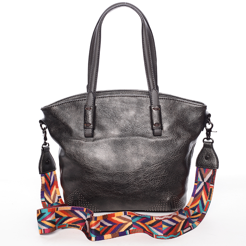 Jemná elegantní dámská stříbrná kabelka - Maria C Grete