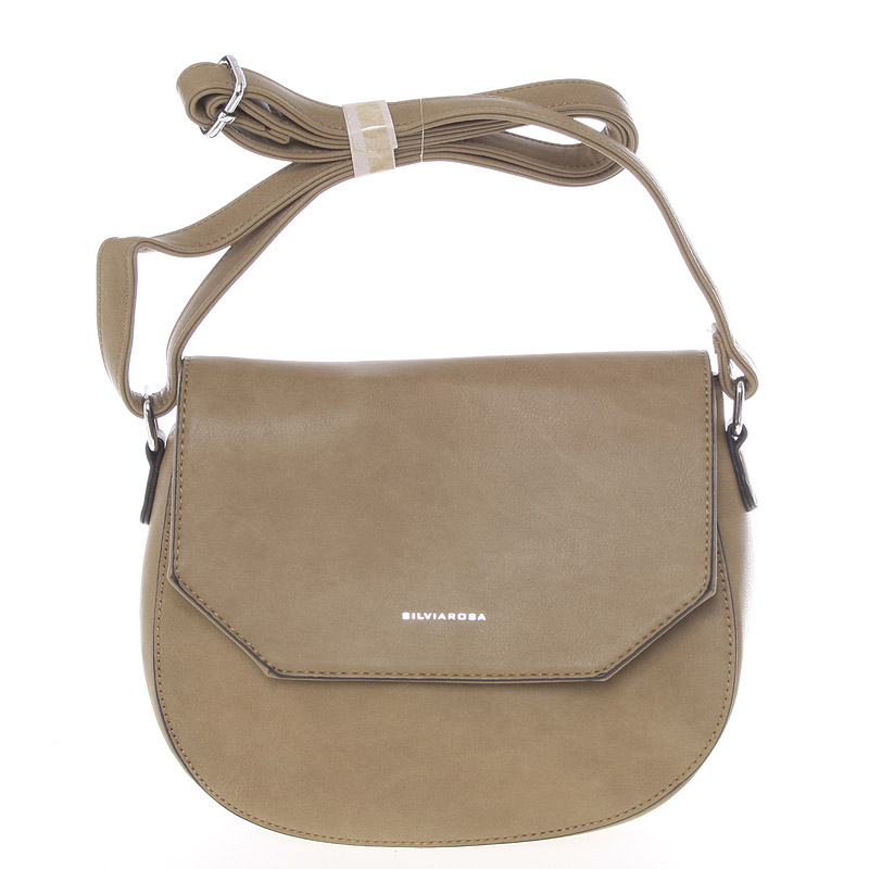 Exkluzivní crossbody kabelka khaki - Silvia Rosa Katriane