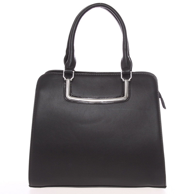 Luxusní černá dámská kabelka do ruky - Silvia Rosa Jiannis