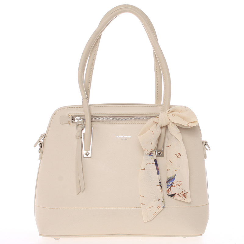 Elegantní trendy tmavě béžová kabelka do ruky - David Jones Felicity