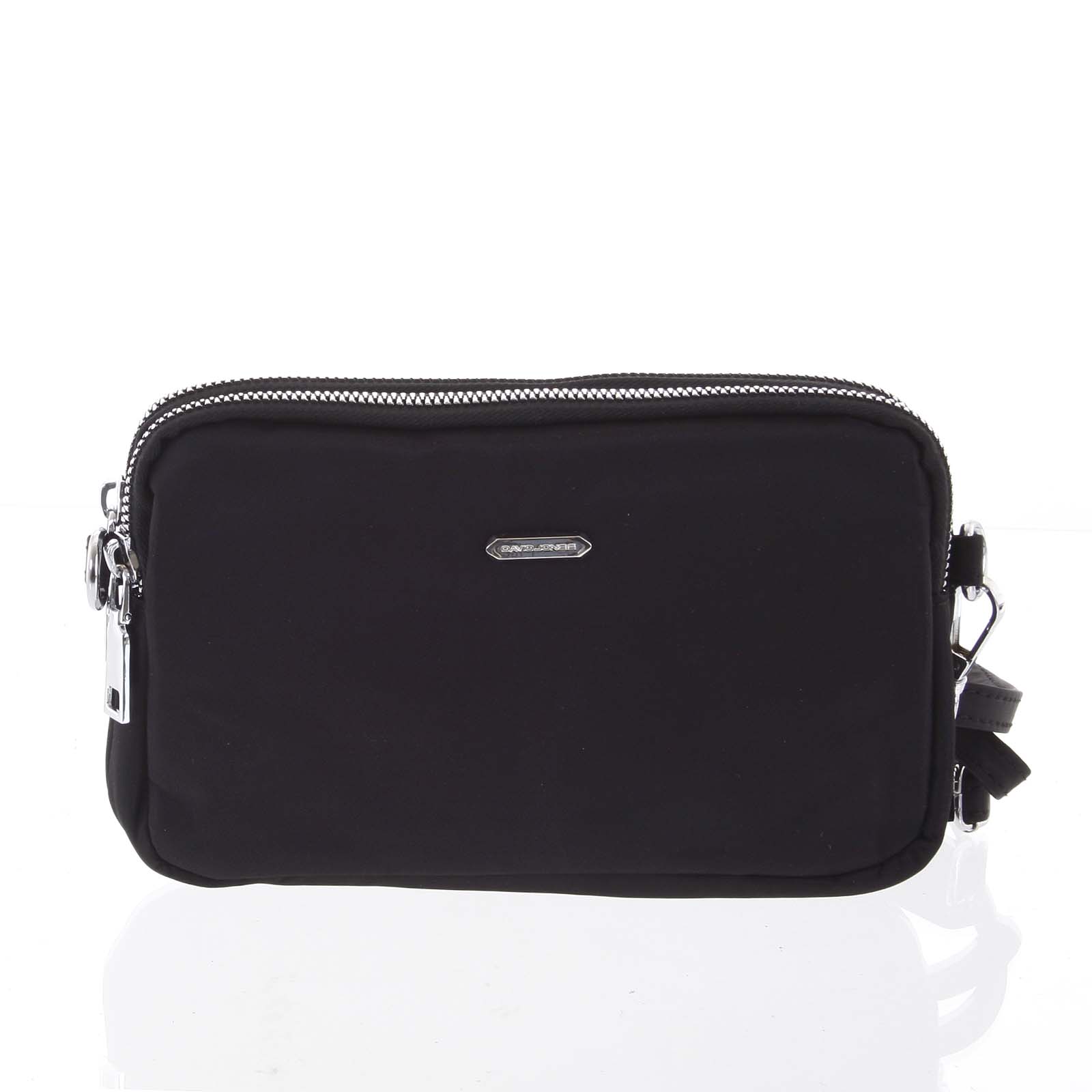 Stylová malá dámská crossbody kabelka černá - David Jones Nicolle