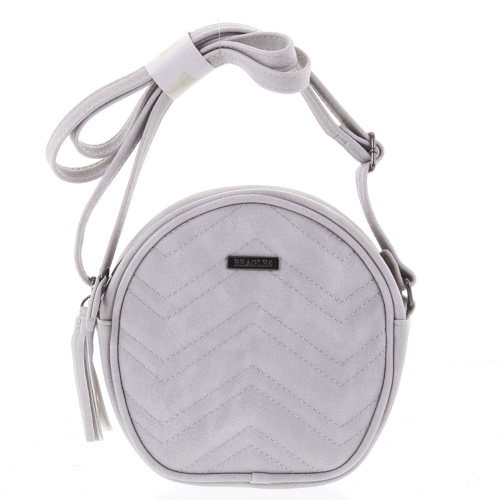 Malá trendy crossbody kabelka světle šedá  - Beagles Mana