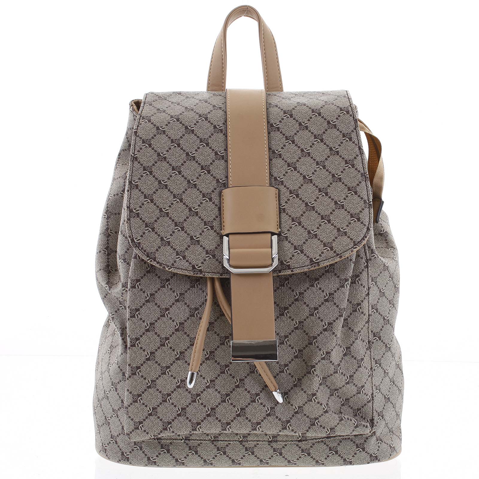 Luxusní střední dámský batoh béžový - Silvia Rosa Kevin