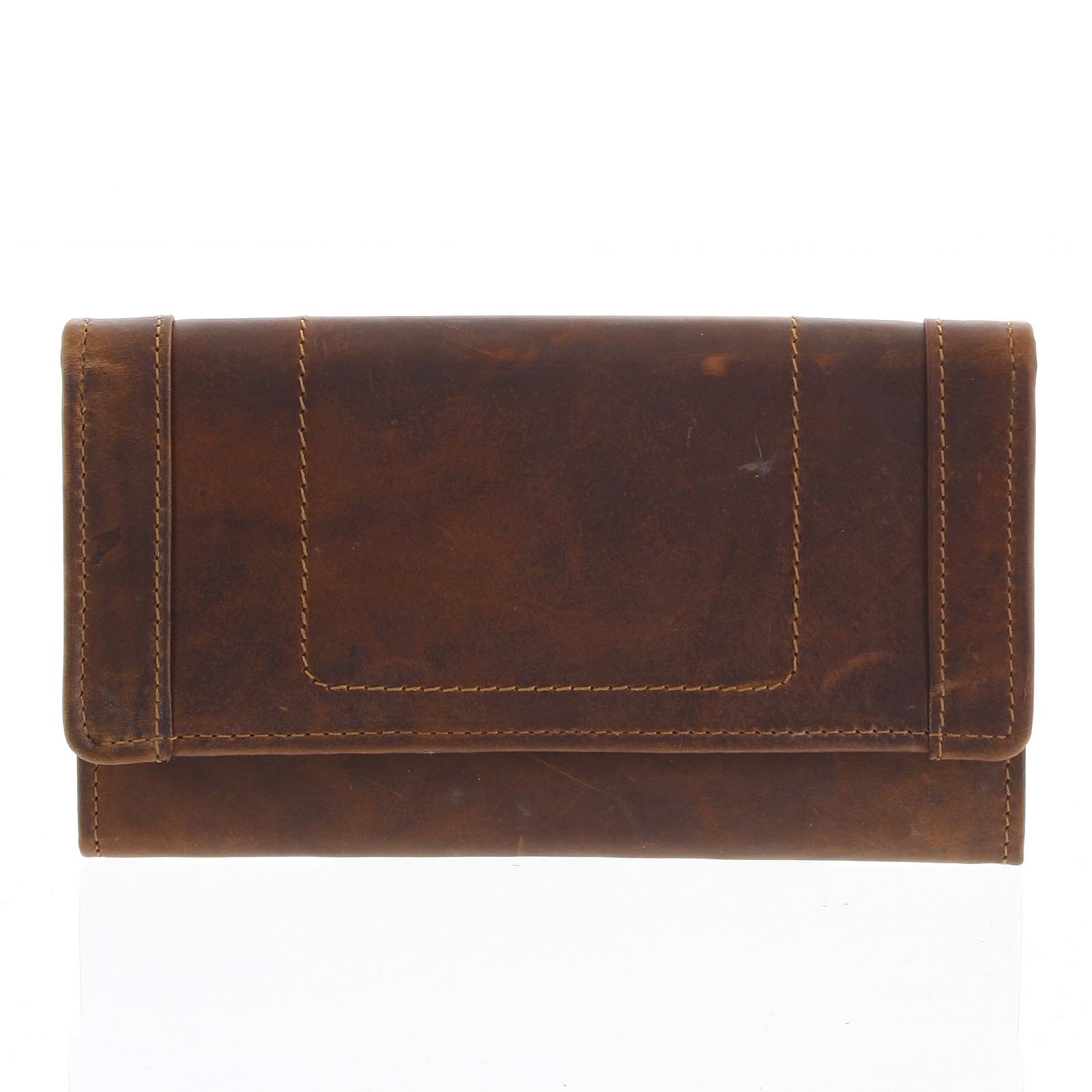 Kožená peněženka hnědá - Tomas Mayana