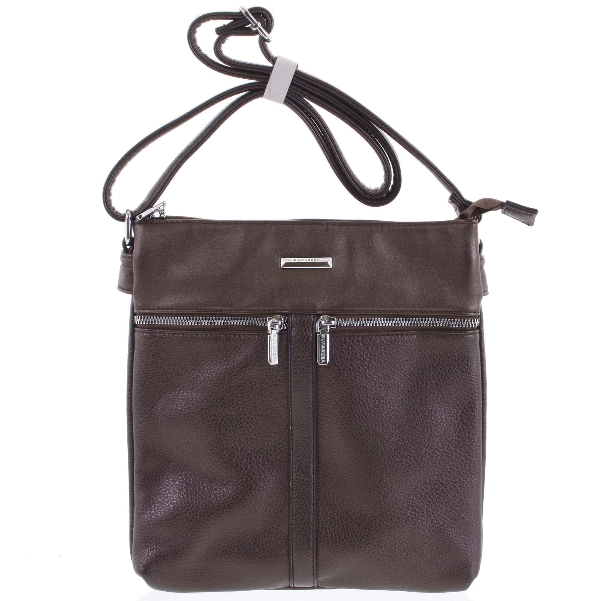 Dámská crossbody kabelka bronzová - Silvia Rosa Jersey