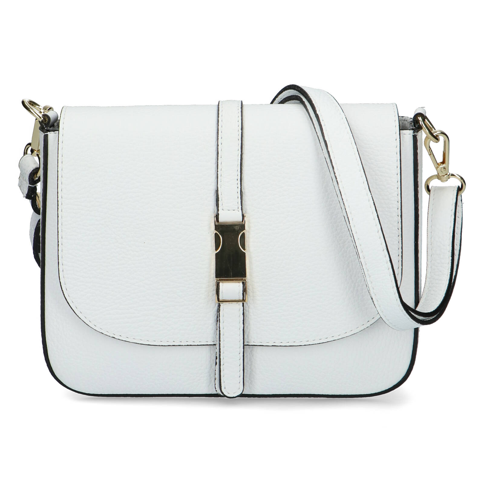 Dámská kožená crossbody kabelka bílá - ItalY Neul