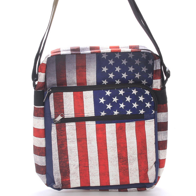 Unisex látková crossbody taška barevná - New Rebels Rebeusa