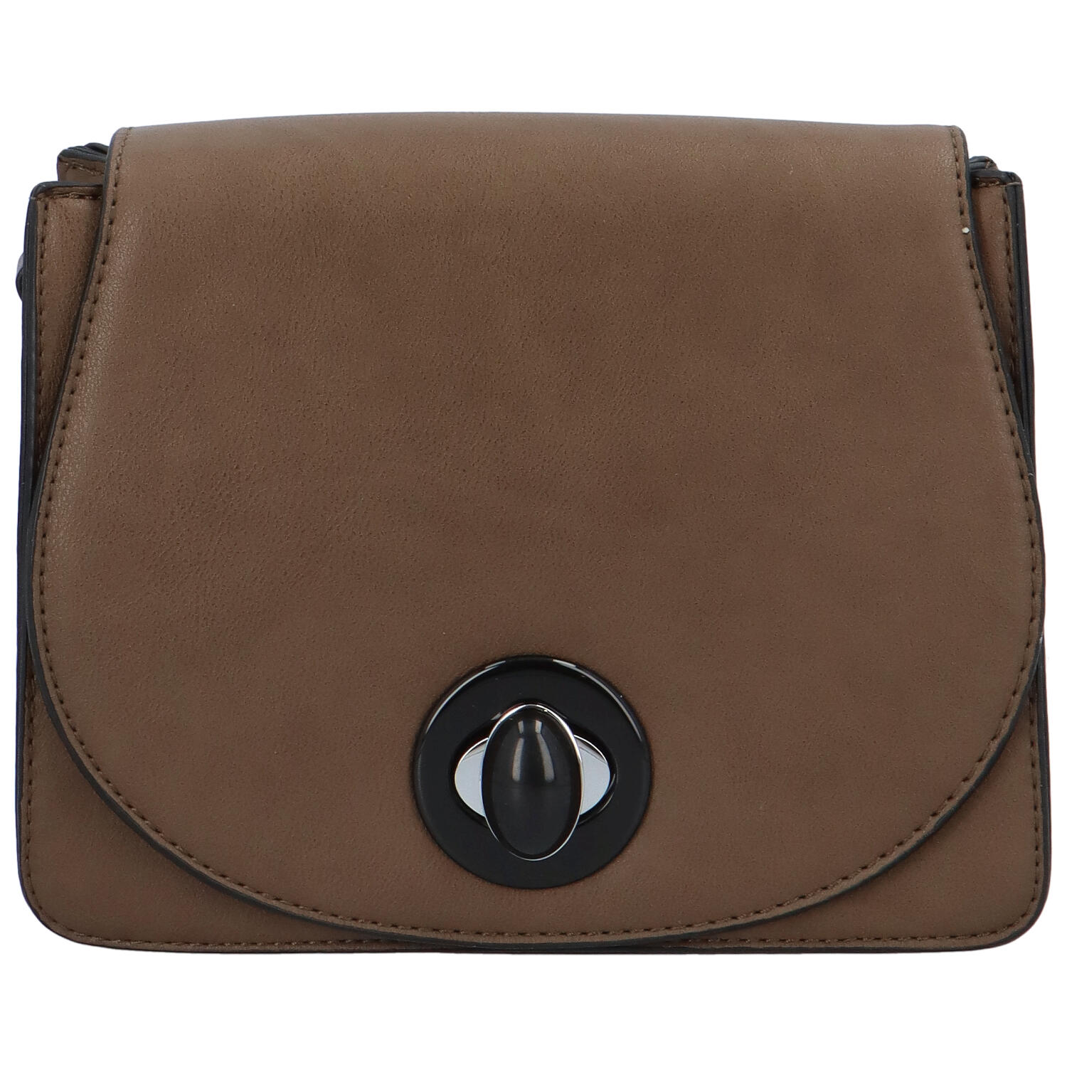 Moderní pevná dámská crossbody kabelka tmavá khaki - Silvia Rosa Stacey