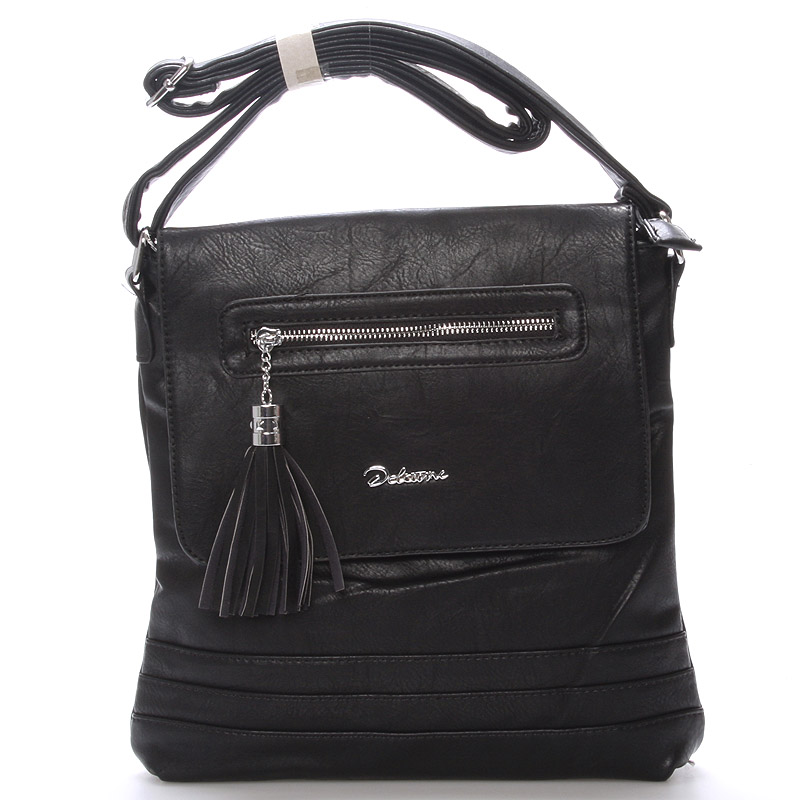 Dámská crossbody kabelka černá - Delami Sun