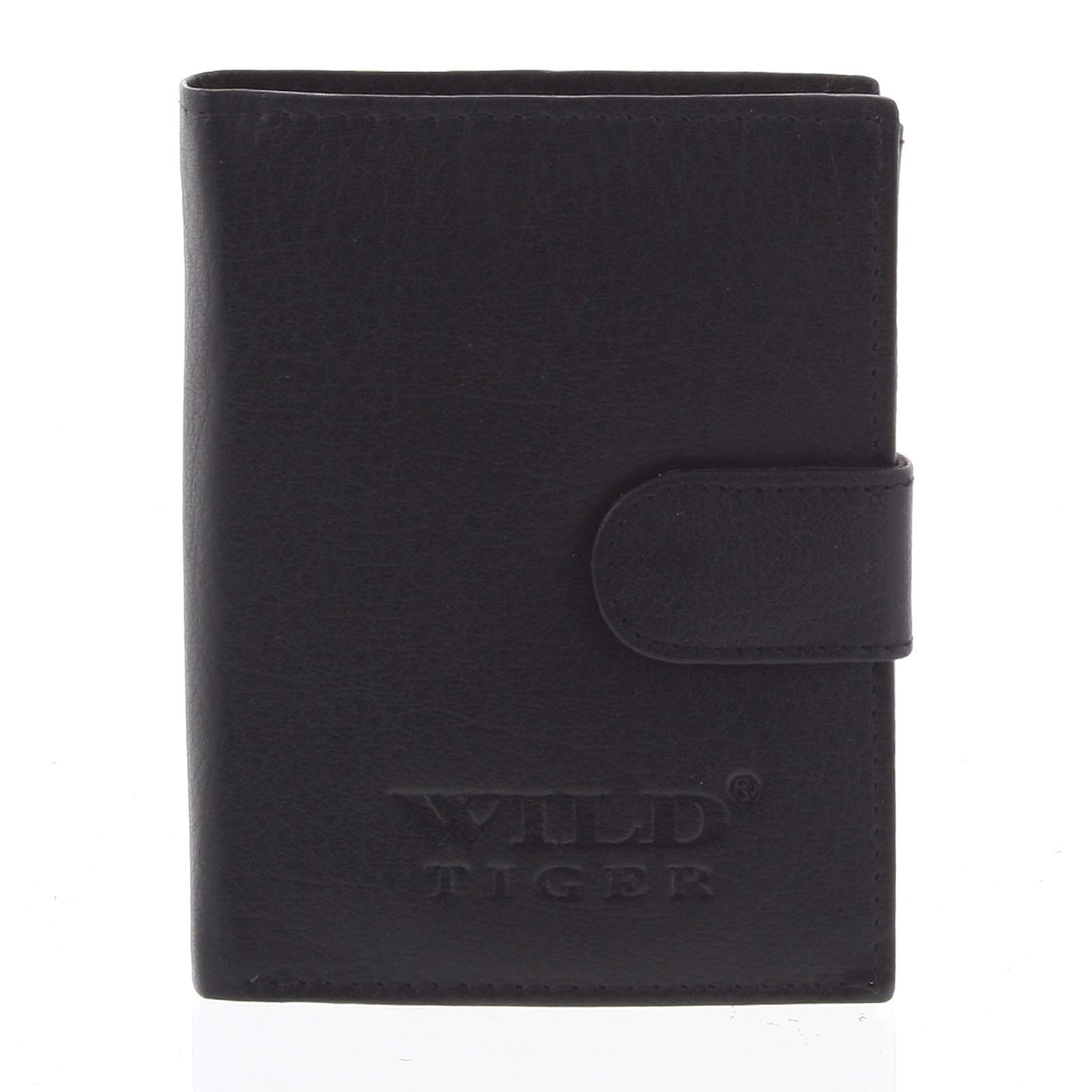 Pánská kožená peněženka černá - WILD 7300