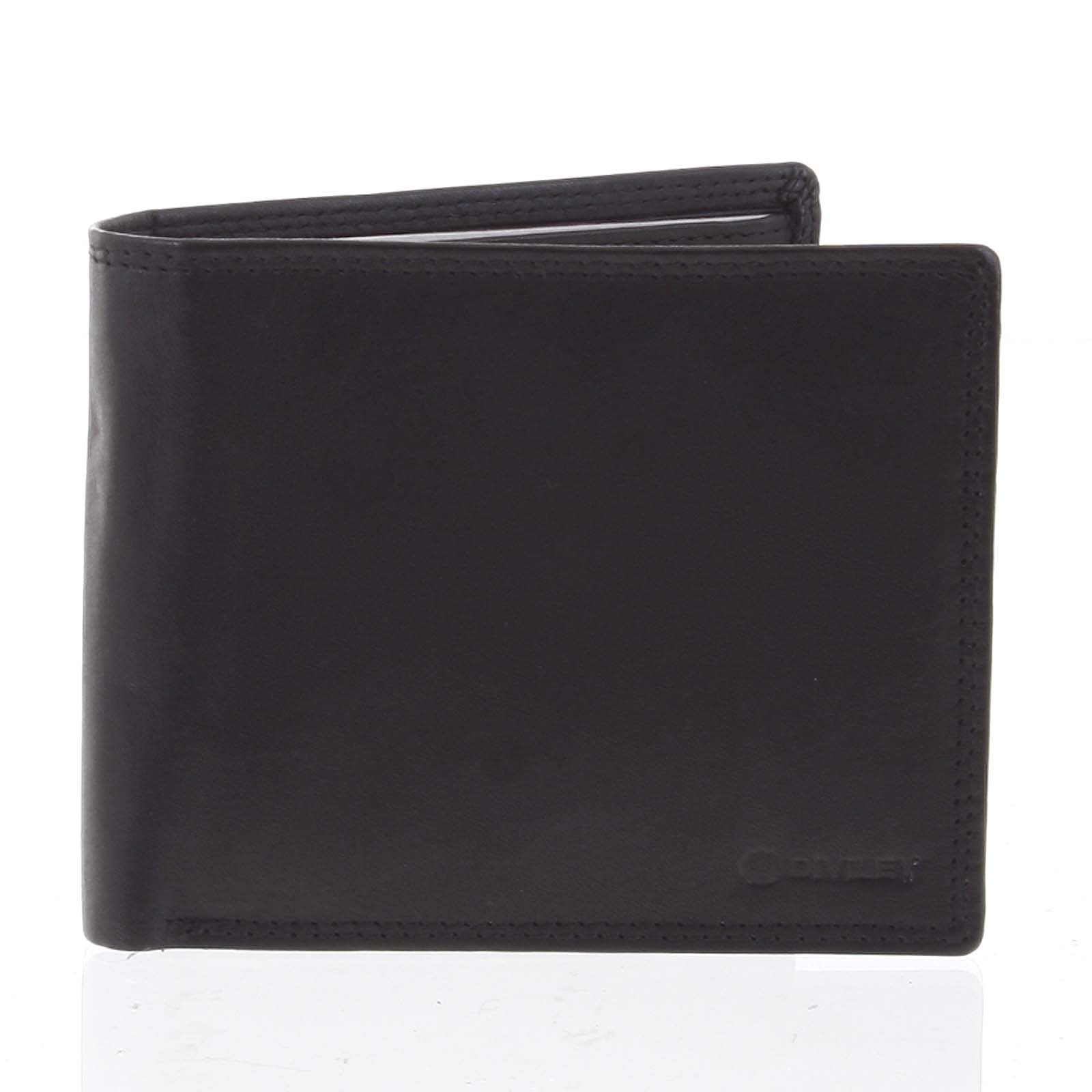 Praktická pánská volná černá peněženka - Diviley Unibertsoa