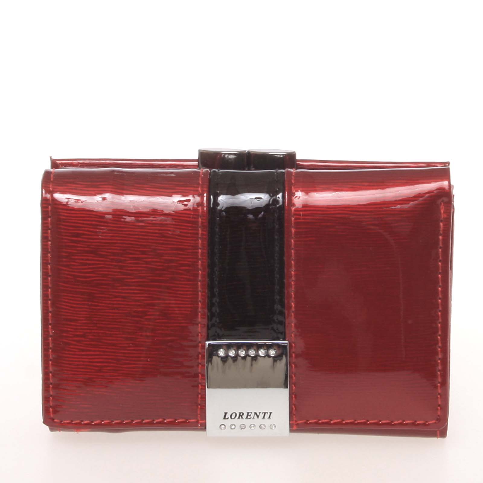 Luxusní lakovaná červená dámská peněženka - Lorenti 1170