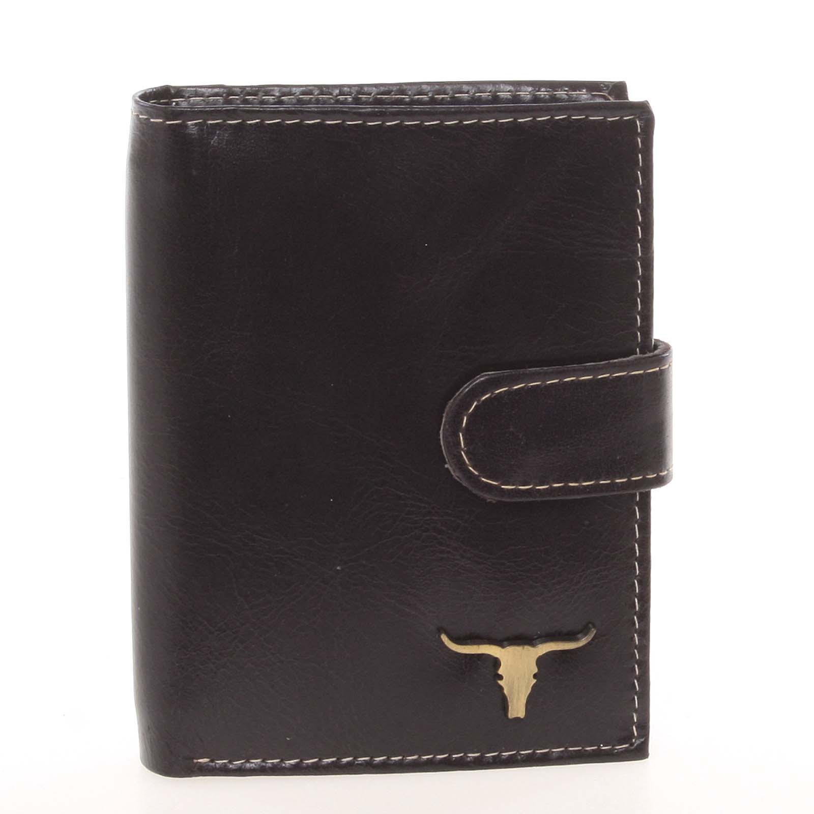 Stylová pánská kožená peněženka černá - BUFFALO Duke