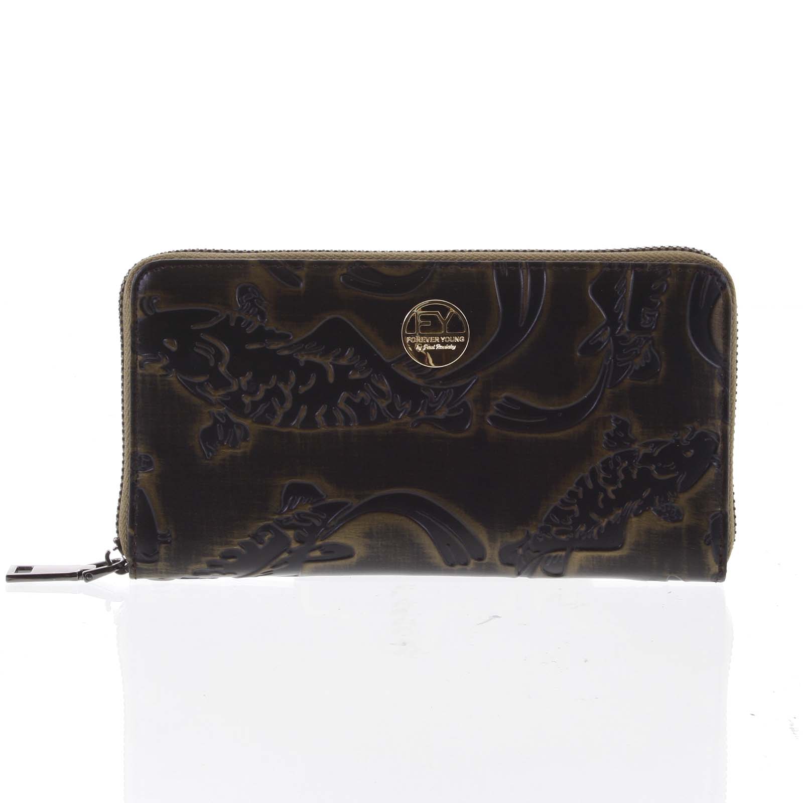 Luxusní dámská kožená peněženka pouzdro měděné - Rovicky 76119