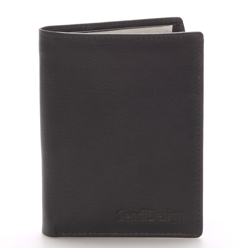 Pánská kožená peněženka černá - SendiDesign Us08