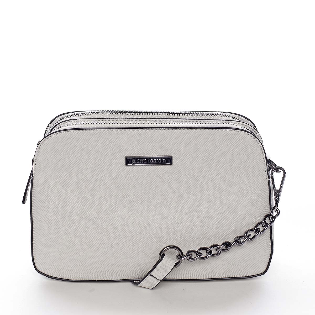 Dámská crossbody kabelka krémově šedá - Pierre Cardin Djamila