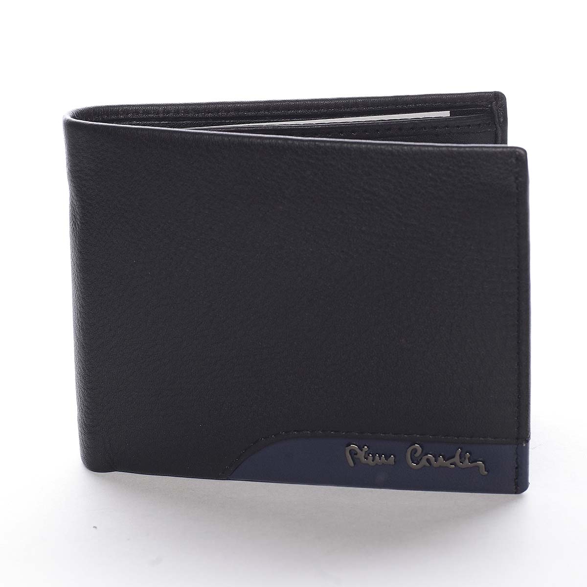 Pánská kožená peněženka černá - Pierre Cardin Medard Blue