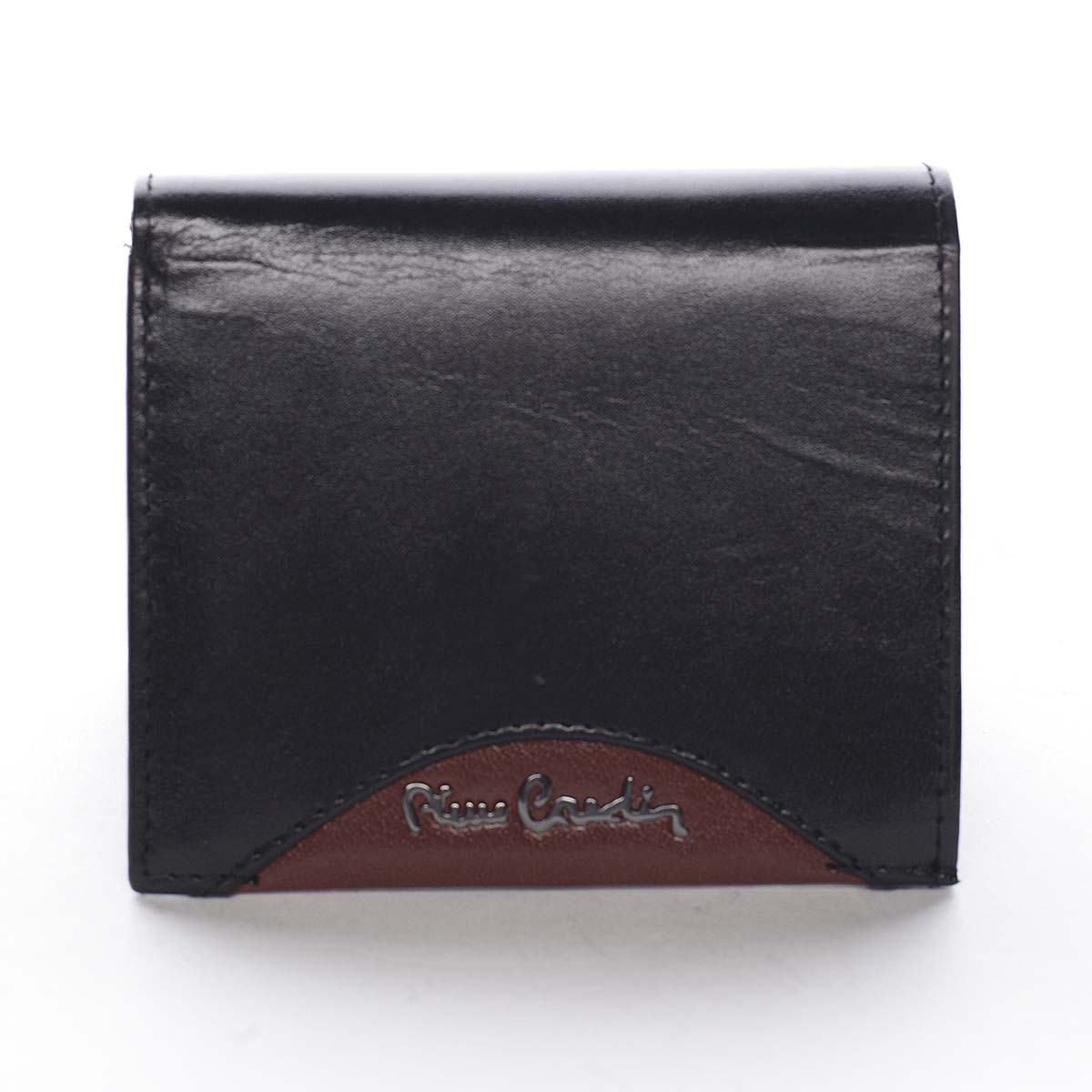 Malá pánská kožená peněženka černá - Pierre Cardin Mambu Rosso