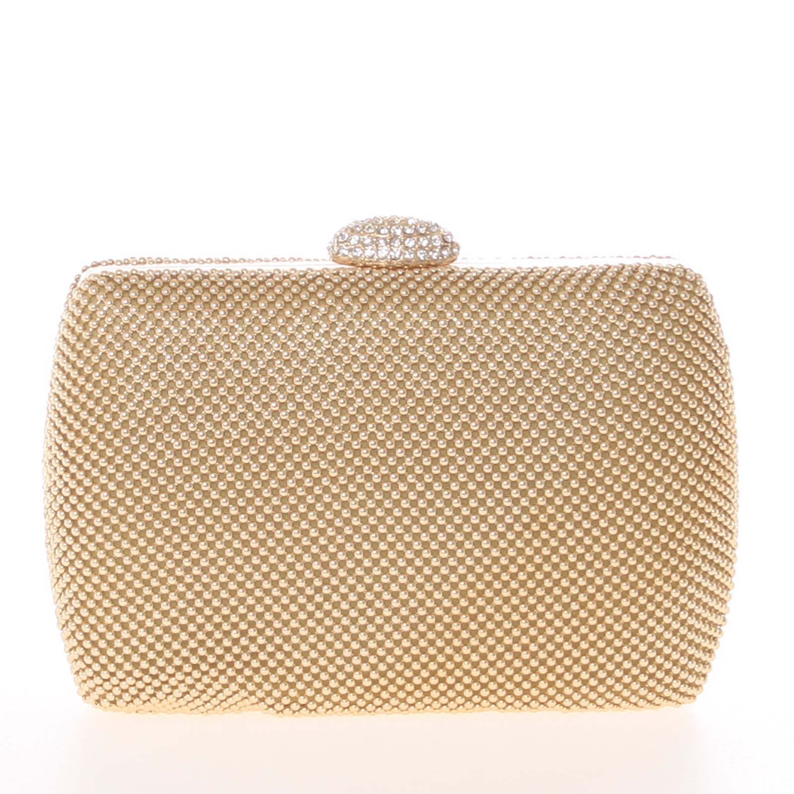 Menší dámské perleťové psaníčko zlaté - Delami v4039