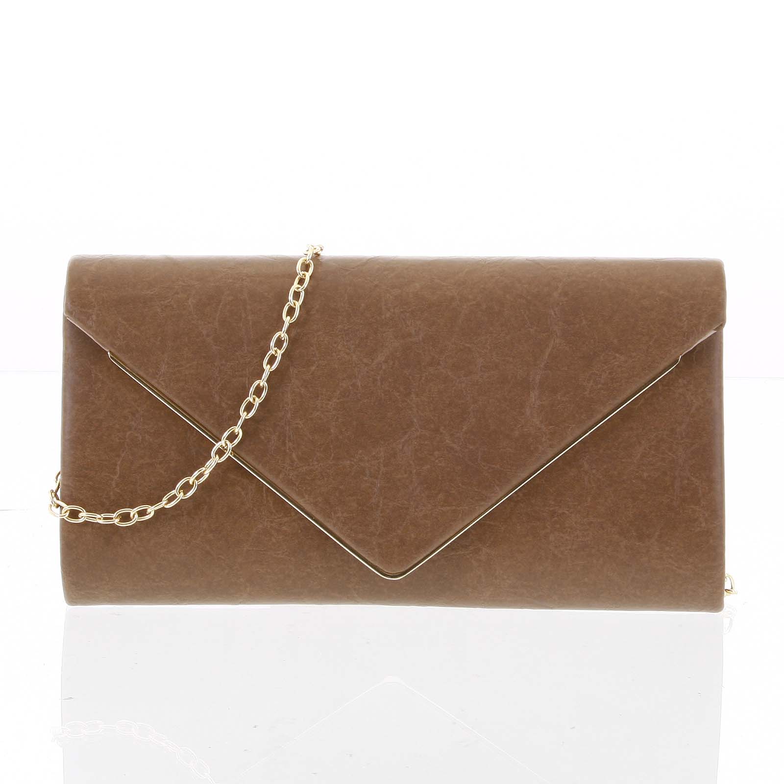Stylové dámské psaníčko vzorované khaki - Delami HD743