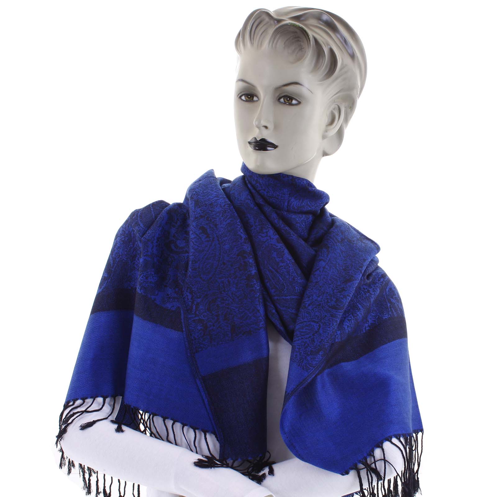 Dámská kašmírová šála královsky modrá - CASH Andie