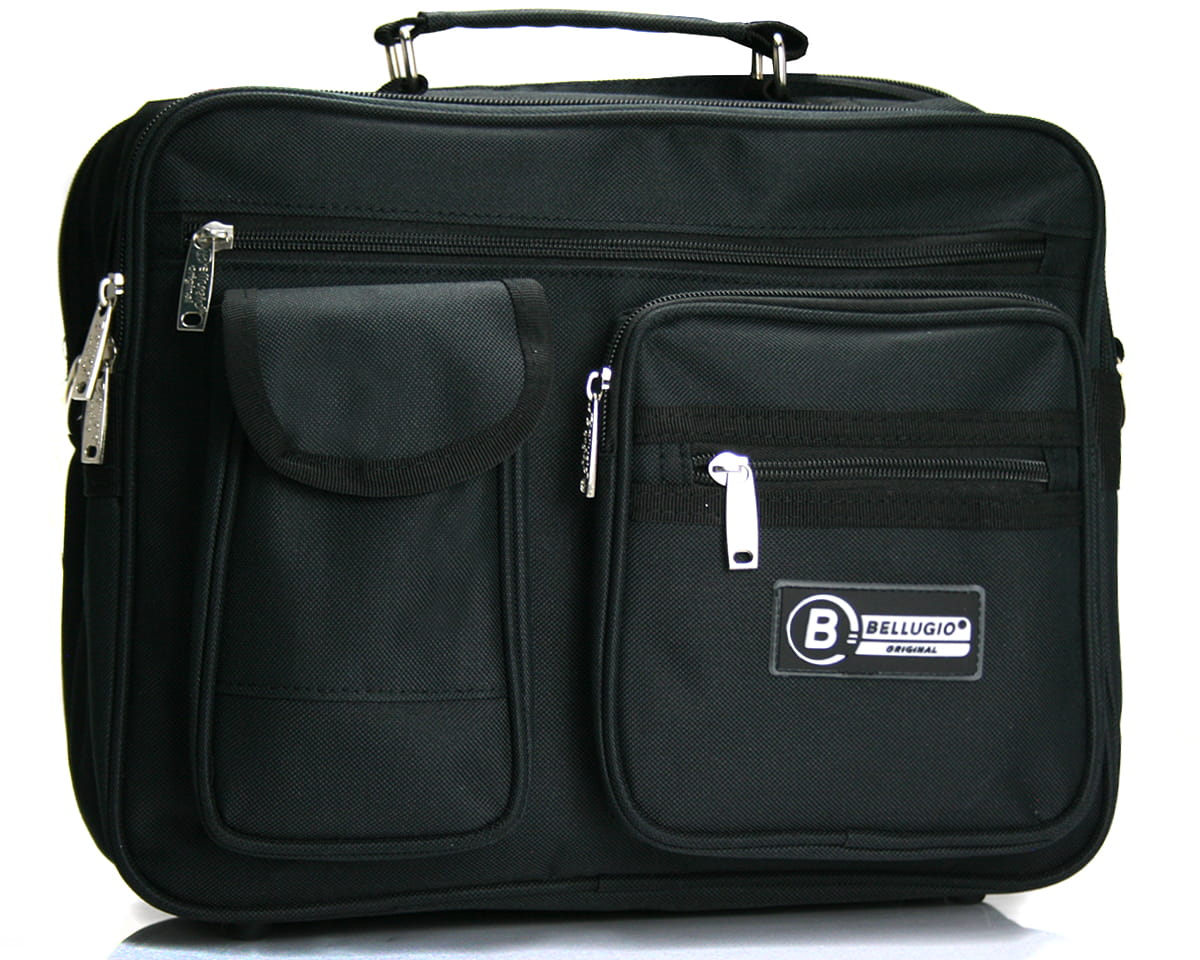 Pánská látková taška přes rameno černá - Bellugio F631