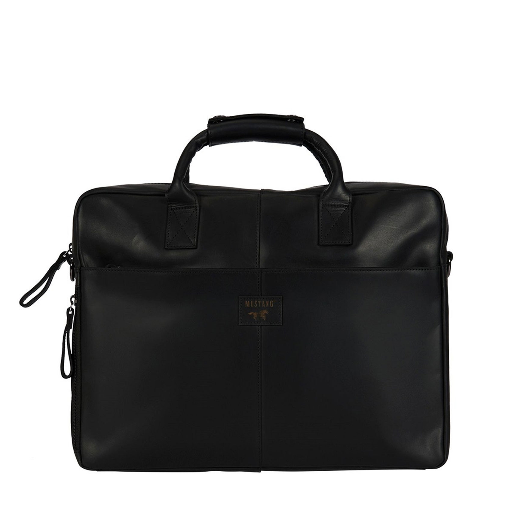 Pánská kožená brašna na notebook černá - Mustang William