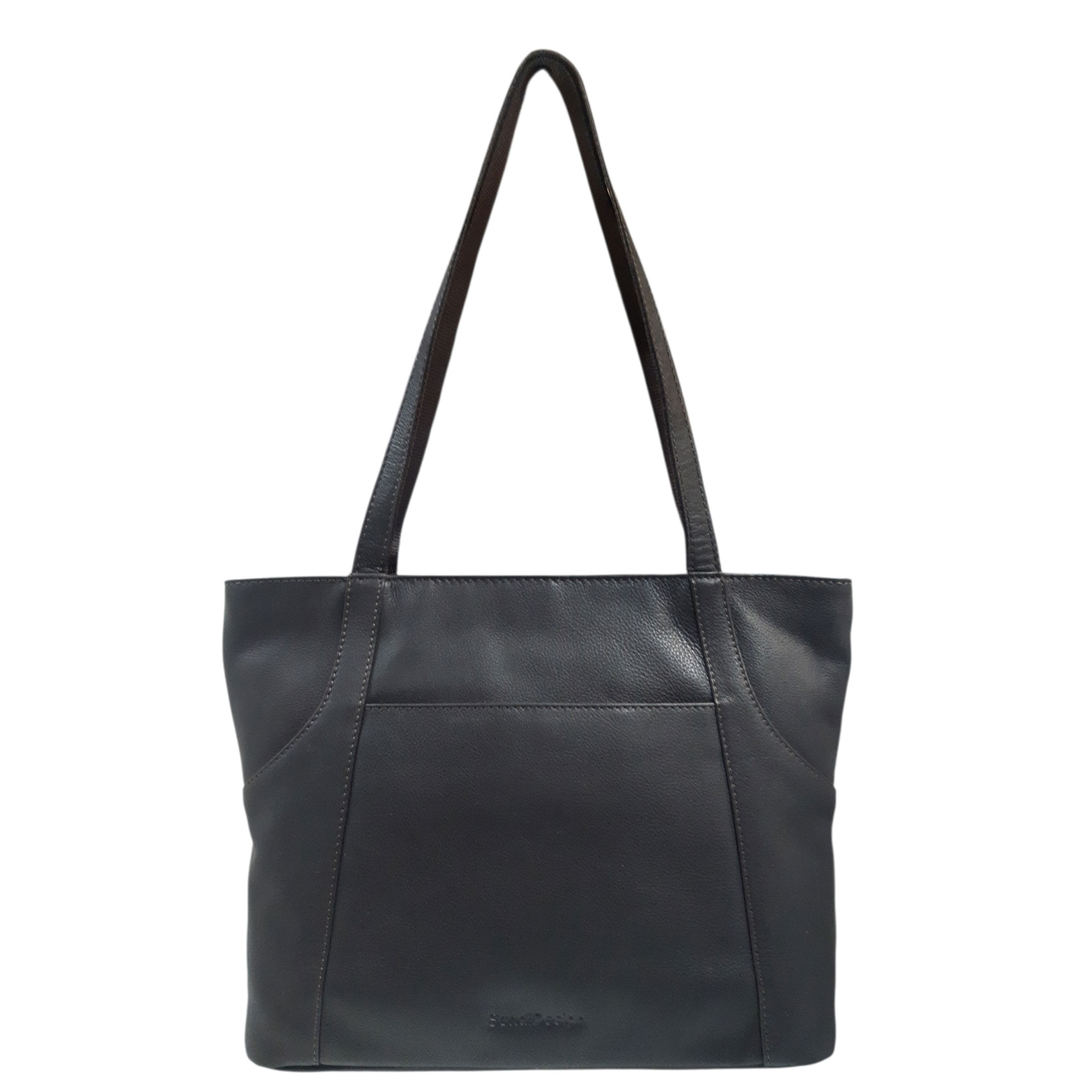 Dámská kožená kabelka přes rameno tmavě hnědá - Sendi Design Doriane