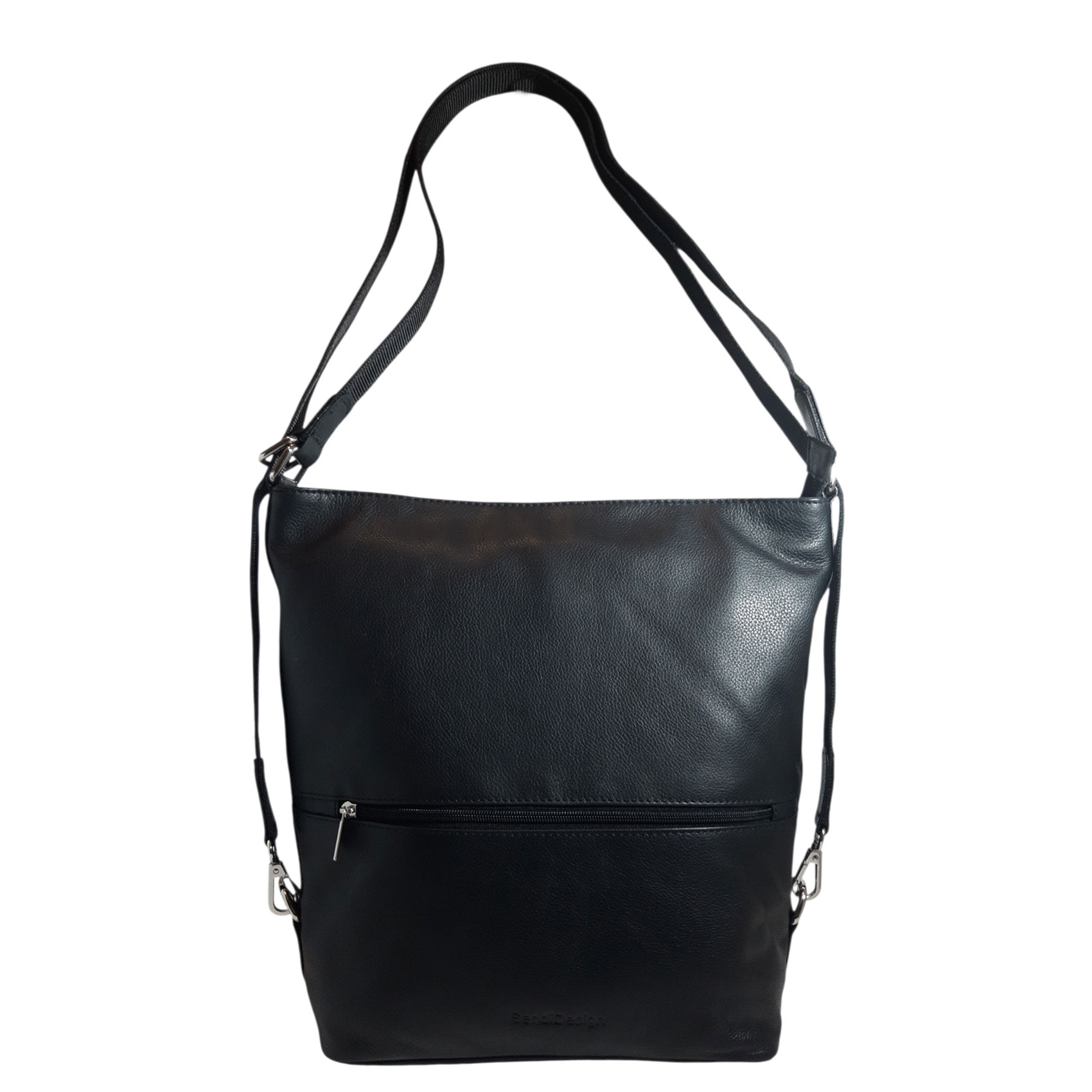 Dámská kožená kabelka batoh černá - Sendi Design Maronol
