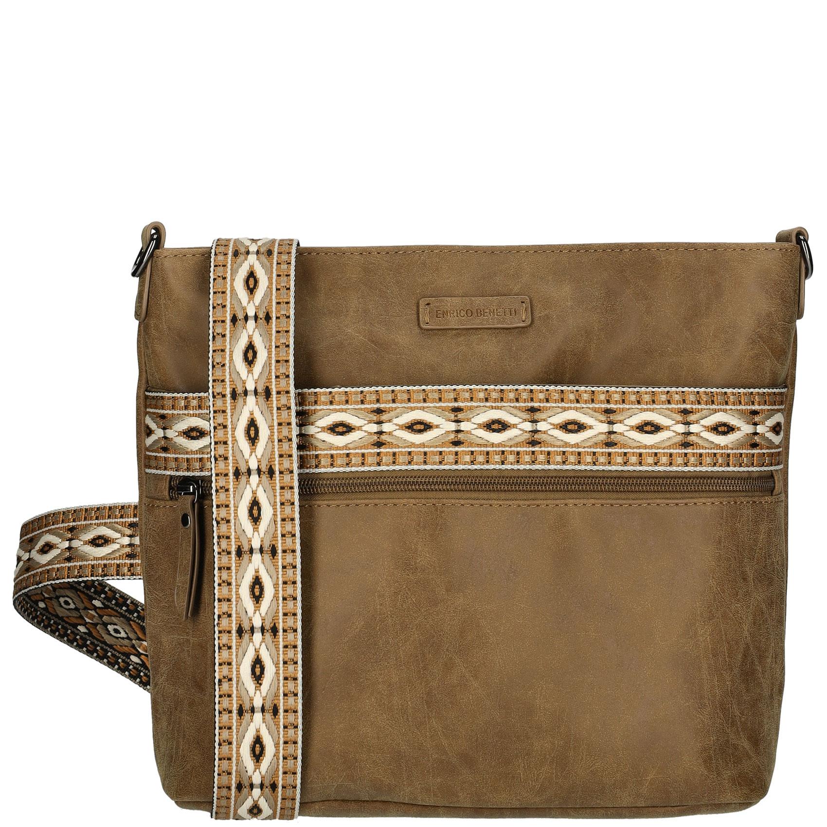 Dámská crossbody kabelka hnědá - Enrico Benetti Jonesy