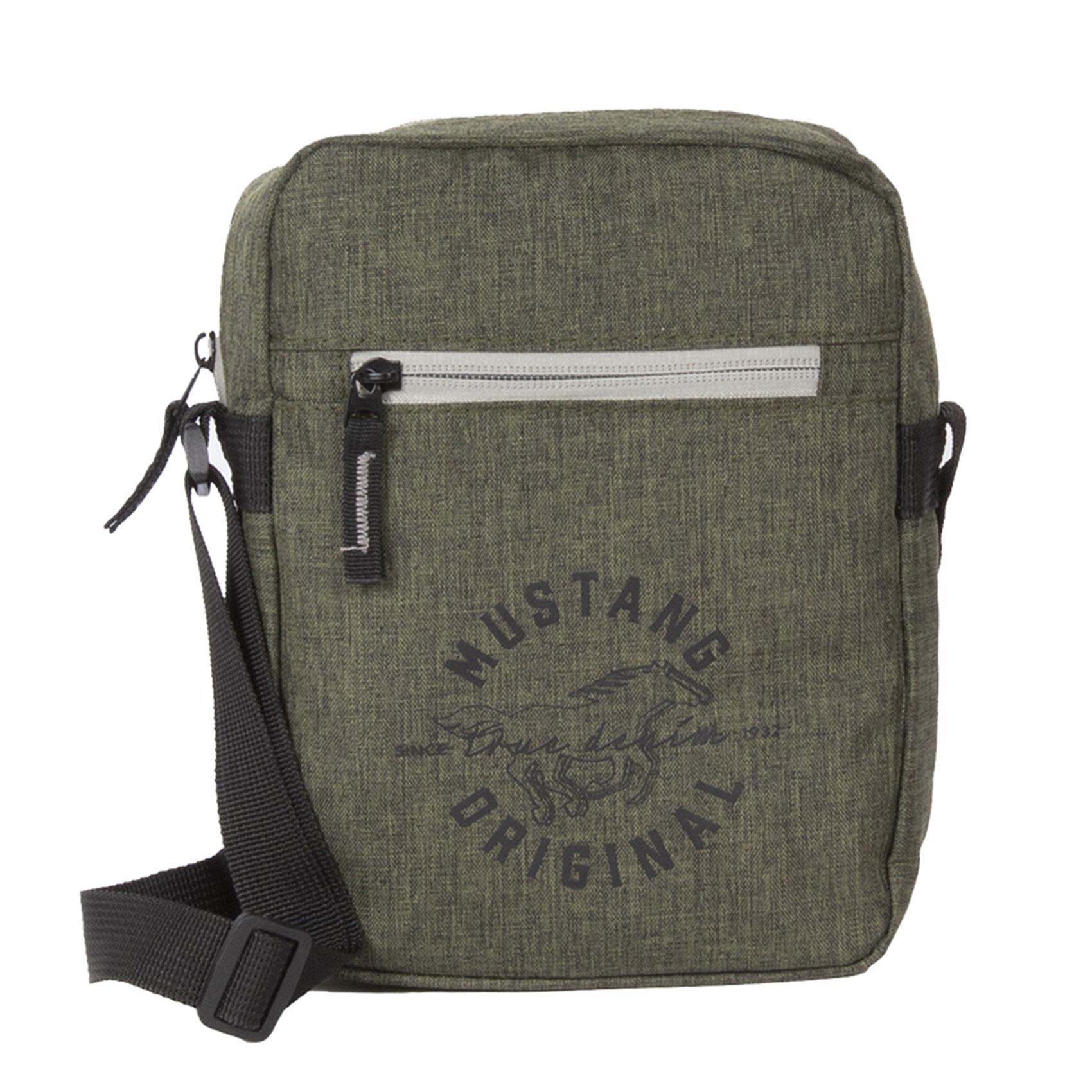 Pánská látková crossbody taška khaki - Mustang Sanjay
