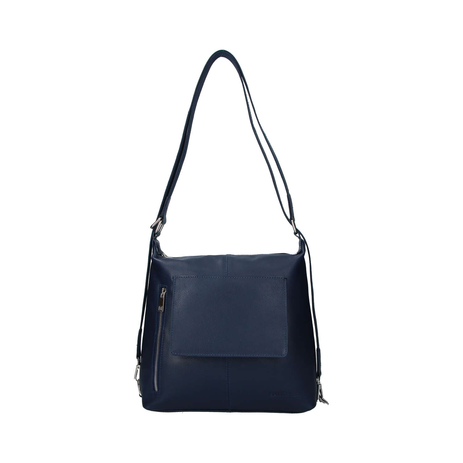 Dámská kožená kabelka batoh tmavě modrá - Sendi Design Kirsen