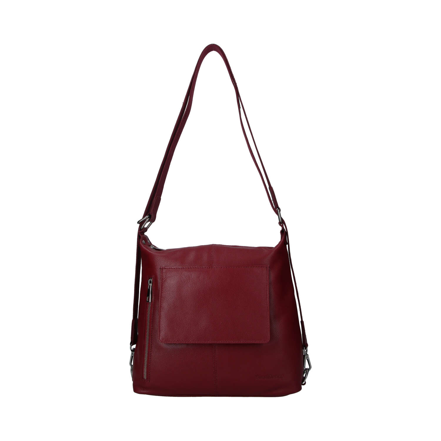 Dámská kožená kabelka batoh vínová - Sendi Design Kirsen