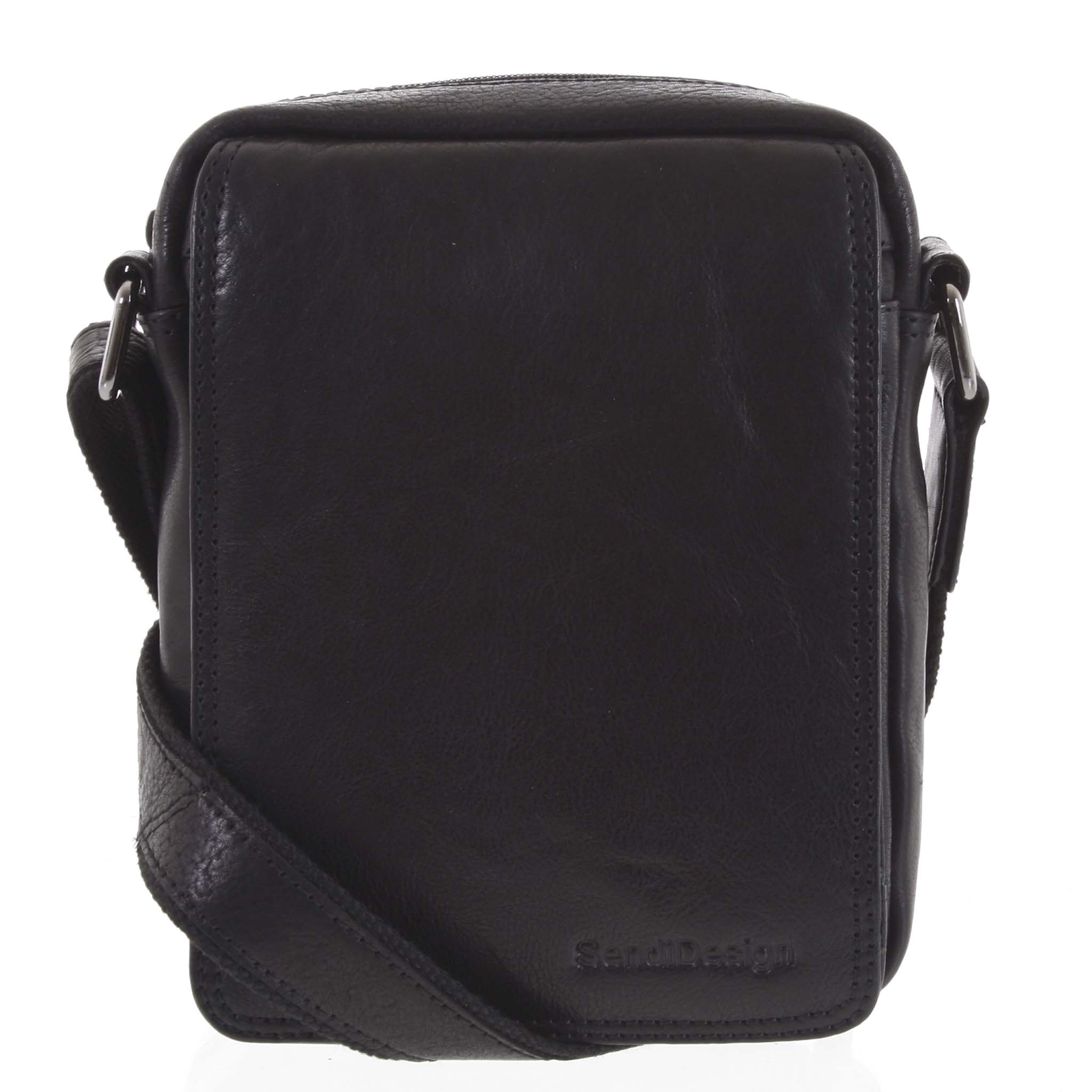 Pánská kožená taška černá - SendiDesign Merlim