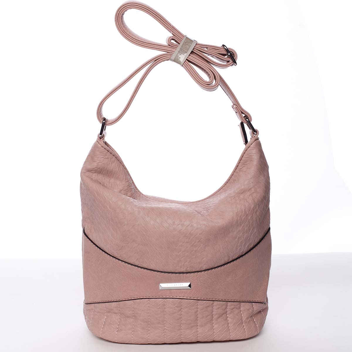 Malá prošívaná růžová crossbody kabelka - Silvia Rosa Anjali