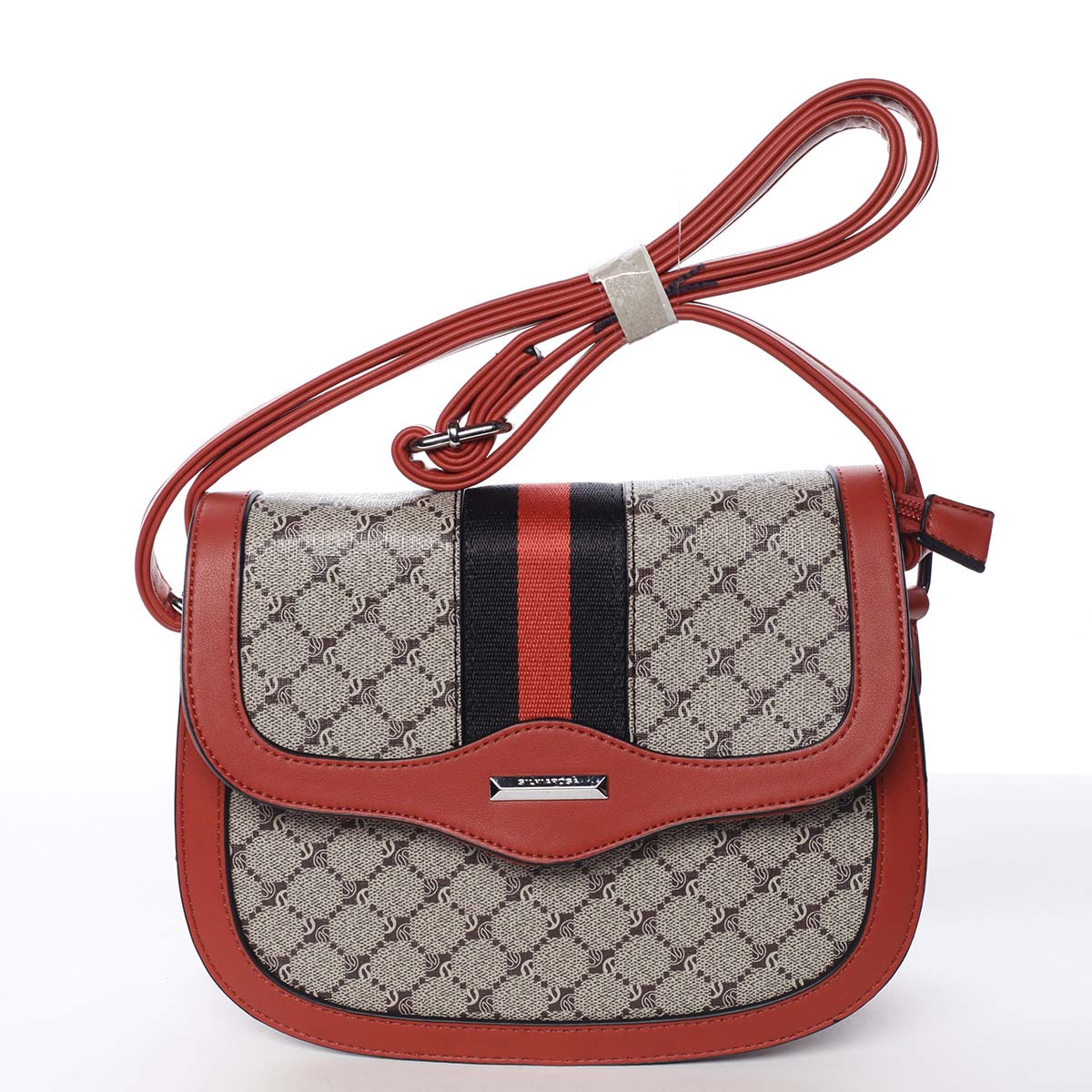 Módní originální dámská červená crossbody kabelka - Silvia Rosa Kristel 